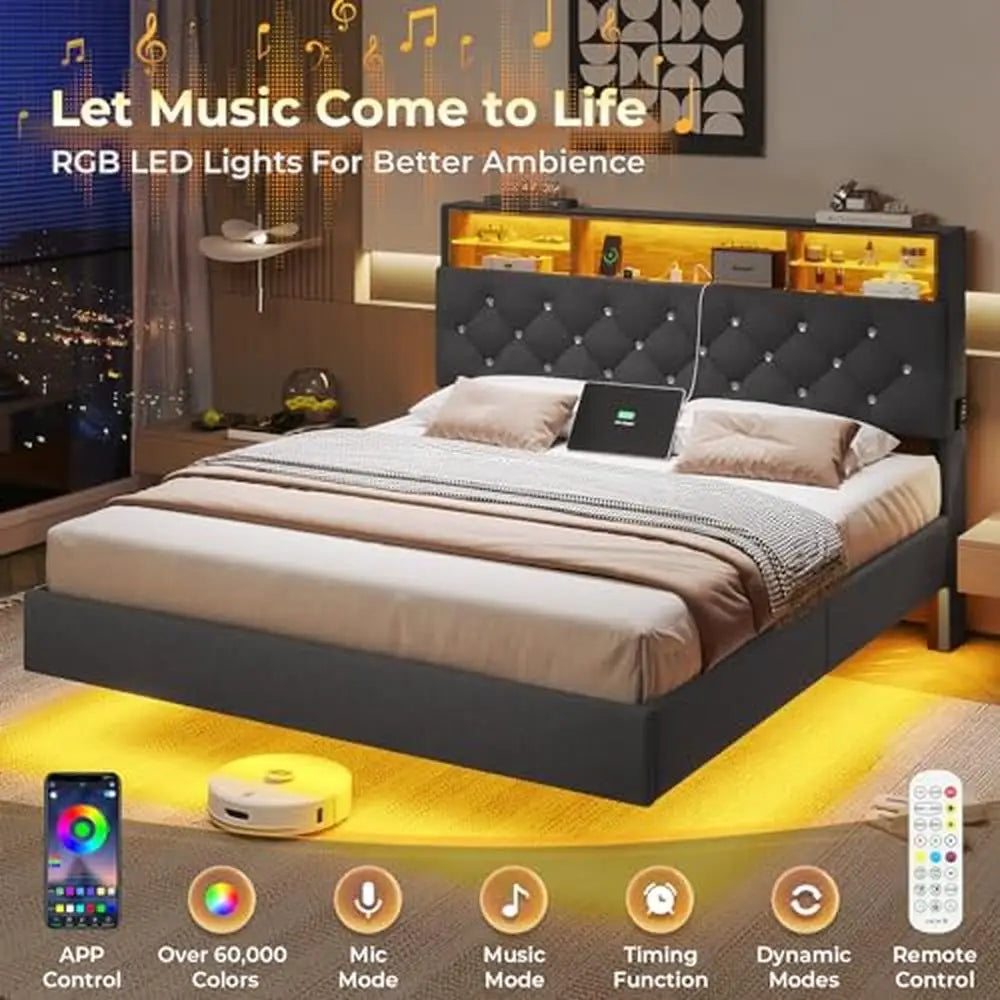 Floating Bed Frame