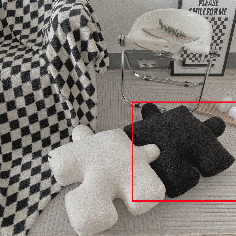 Interlocking Puzzle Throw Cushion