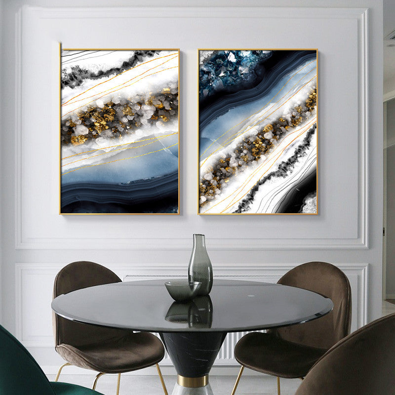 Abstract Marble Crystals