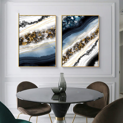 Abstract Marble Crystals