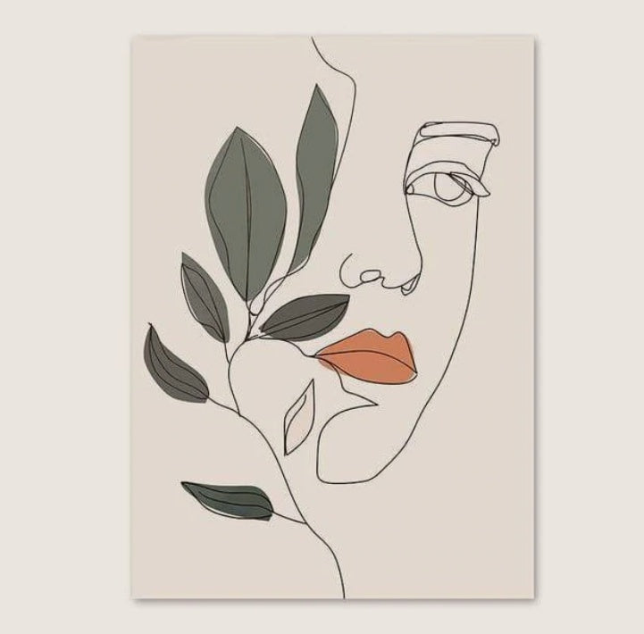 Minimalist Floral Woman