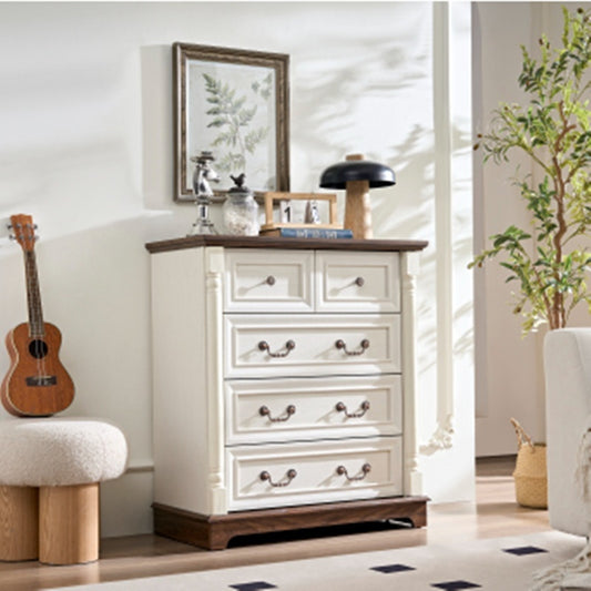Farmhouse Style 5 Drawer Dresser